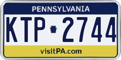PA license plate KTP2744