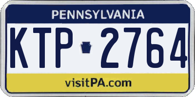 PA license plate KTP2764