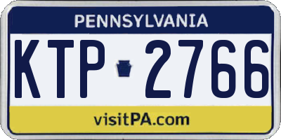 PA license plate KTP2766