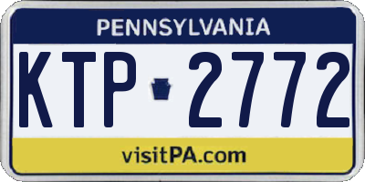 PA license plate KTP2772