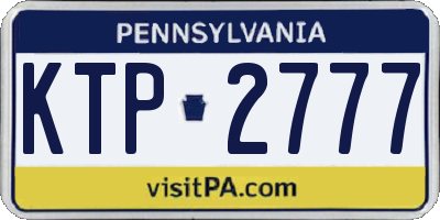 PA license plate KTP2777