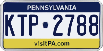 PA license plate KTP2788