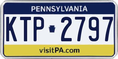 PA license plate KTP2797