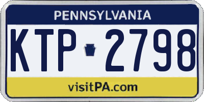 PA license plate KTP2798