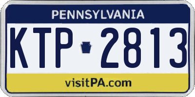 PA license plate KTP2813