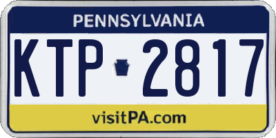 PA license plate KTP2817