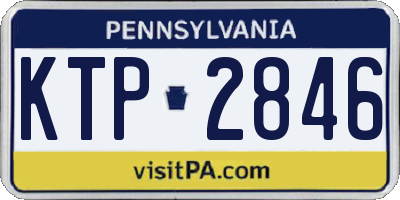 PA license plate KTP2846
