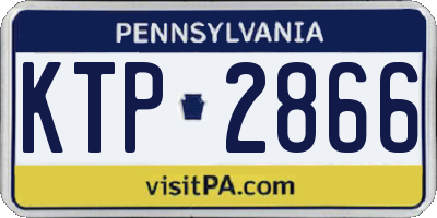 PA license plate KTP2866