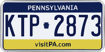 PA license plate KTP2873
