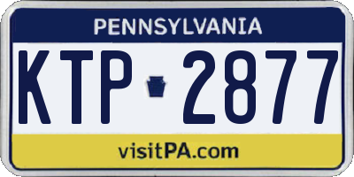 PA license plate KTP2877