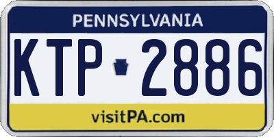 PA license plate KTP2886