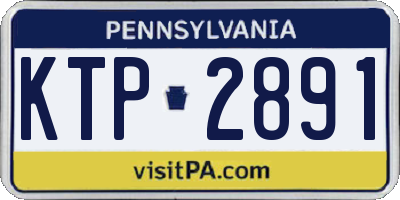 PA license plate KTP2891