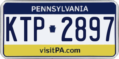 PA license plate KTP2897