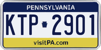 PA license plate KTP2901