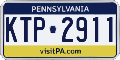 PA license plate KTP2911