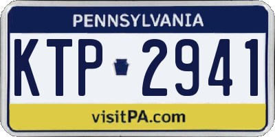 PA license plate KTP2941