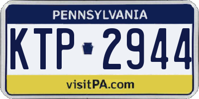 PA license plate KTP2944
