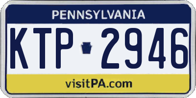 PA license plate KTP2946