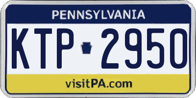 PA license plate KTP2950