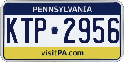 PA license plate KTP2956