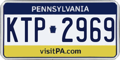 PA license plate KTP2969
