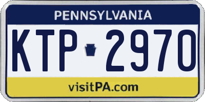 PA license plate KTP2970