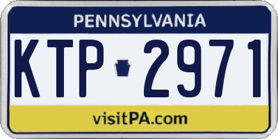PA license plate KTP2971