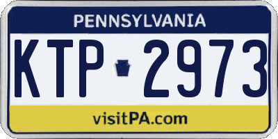 PA license plate KTP2973
