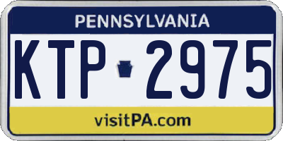 PA license plate KTP2975