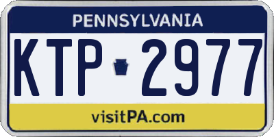PA license plate KTP2977