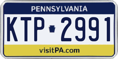 PA license plate KTP2991