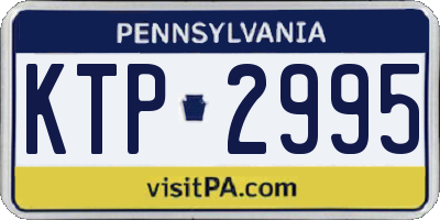 PA license plate KTP2995