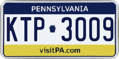 PA license plate KTP3009