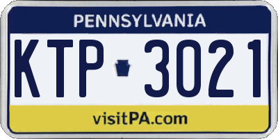 PA license plate KTP3021