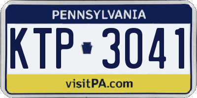 PA license plate KTP3041