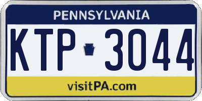 PA license plate KTP3044