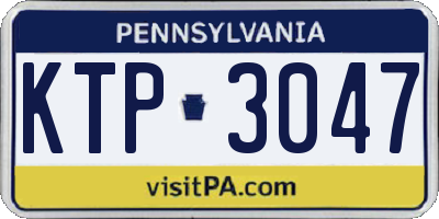 PA license plate KTP3047