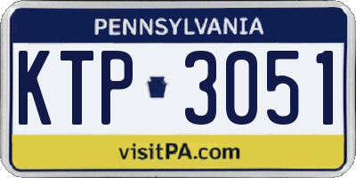 PA license plate KTP3051