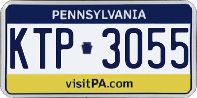 PA license plate KTP3055