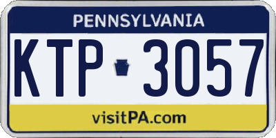 PA license plate KTP3057