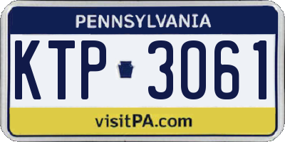 PA license plate KTP3061