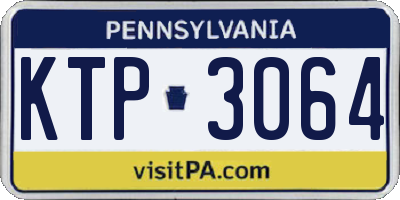 PA license plate KTP3064