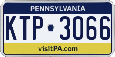 PA license plate KTP3066