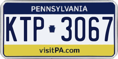 PA license plate KTP3067