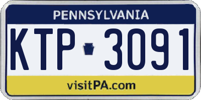 PA license plate KTP3091
