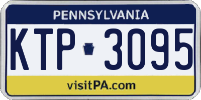 PA license plate KTP3095