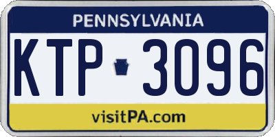 PA license plate KTP3096