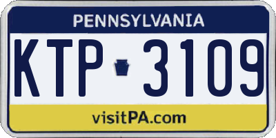 PA license plate KTP3109