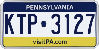 PA license plate KTP3127