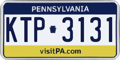 PA license plate KTP3131